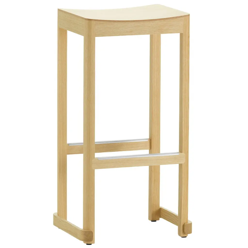 Atelier Bar Stool, 75 Cm, Lacquered Ash