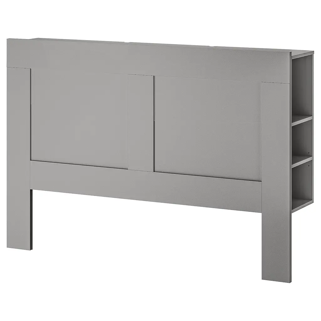 Brimnes Headboard With Storage Compartment - Gray Full