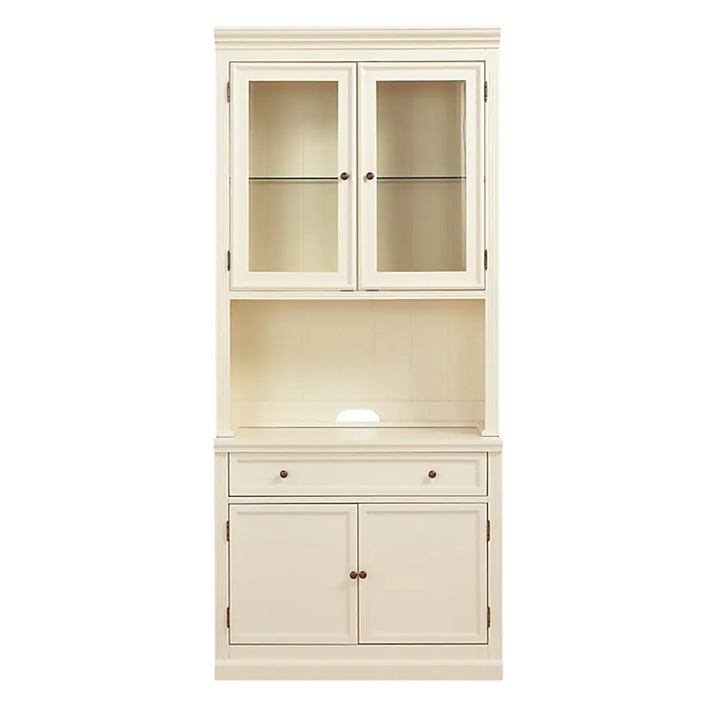 Tuscan Cabinet & Hutch With Doors