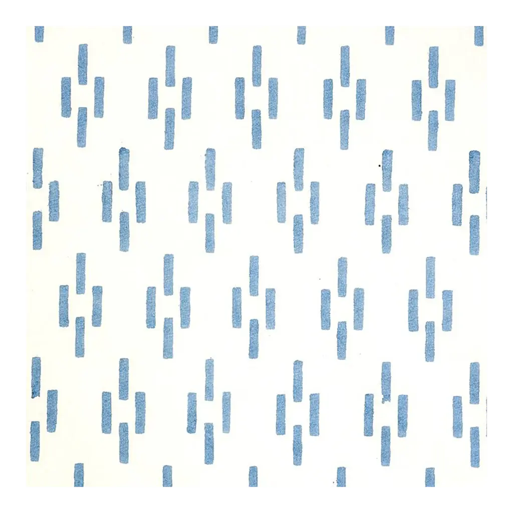 Schumacher X Molly Mahon Dash Fabric In Blue