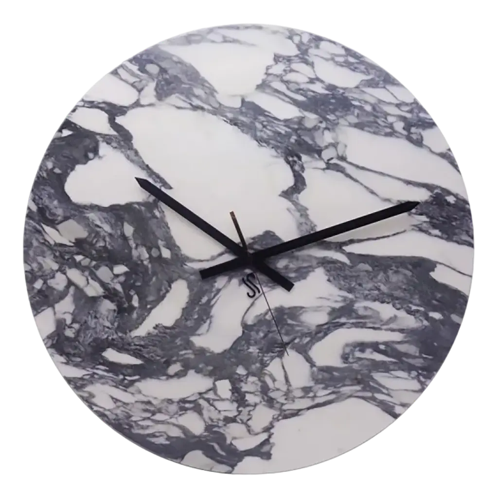 Arabescato Corchia Marble Wall Clock By Euromarmi Store