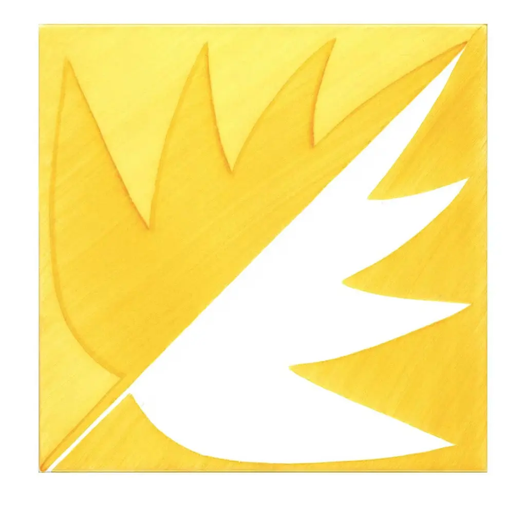 Set Of 25 Yellow Tiles Blu Ponti Decoration Type 29 By Gio Ponti