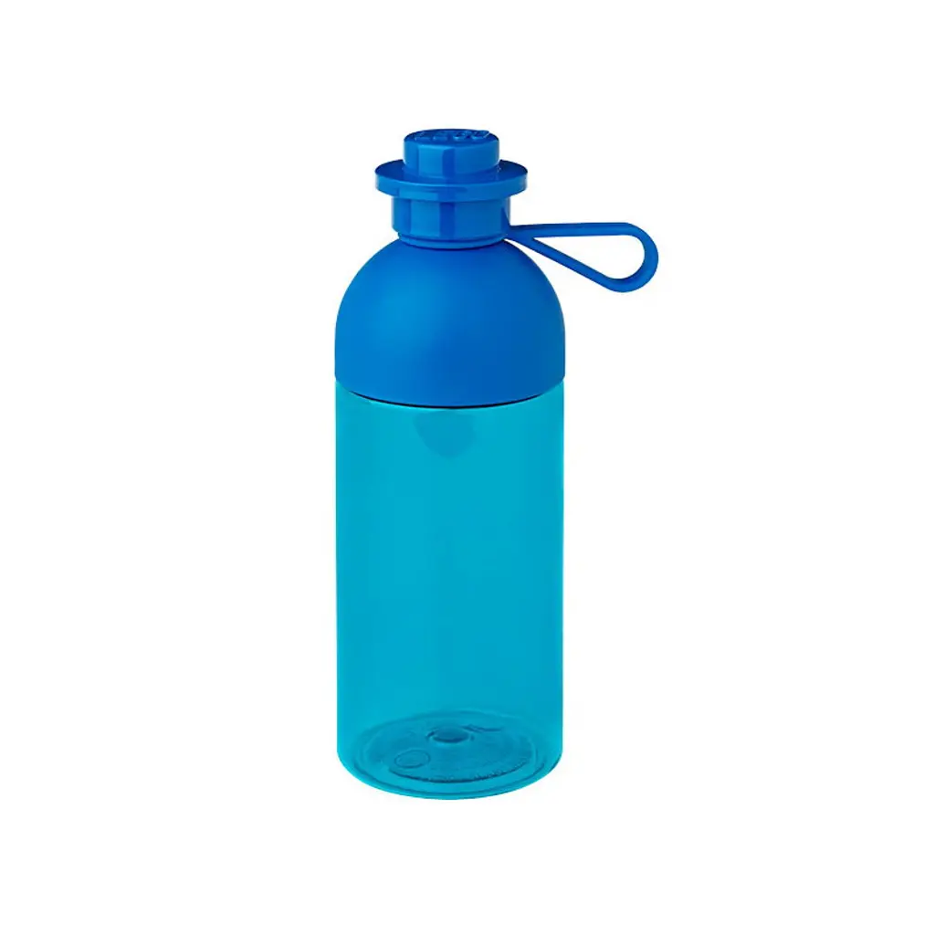 Lego Drinking Bottle, Transparent, Blue
