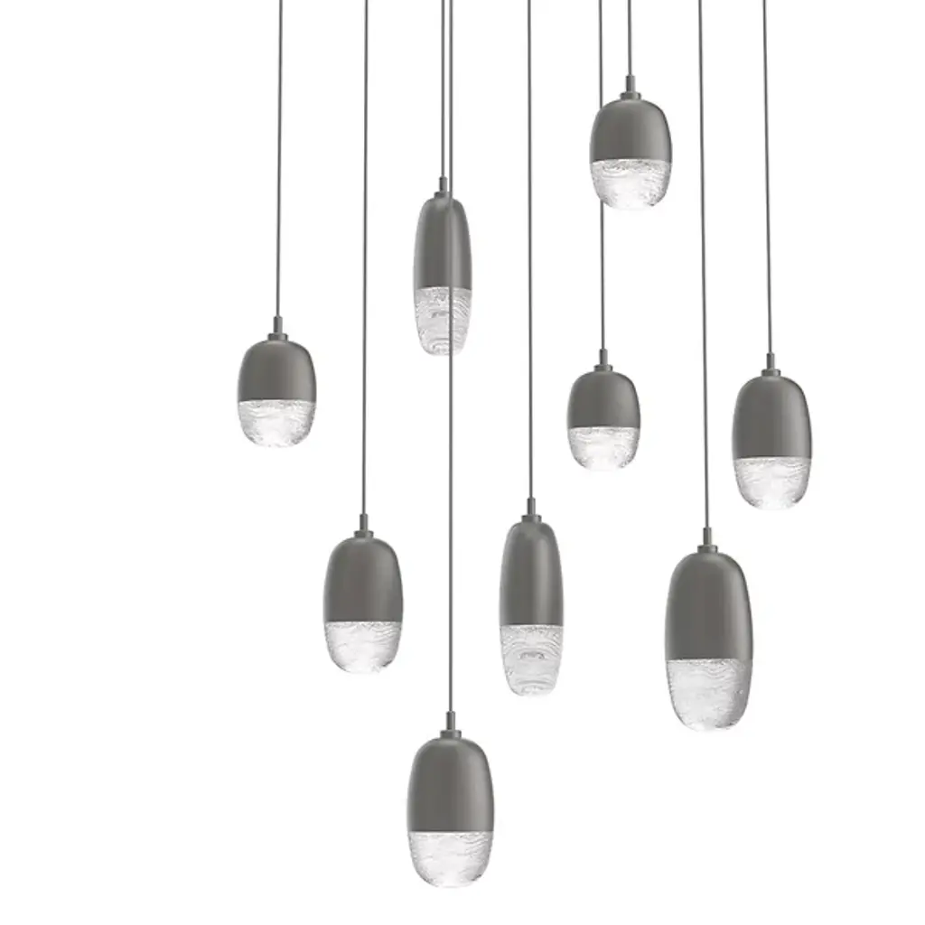 Pebble Led Square Multi-Light Pendant