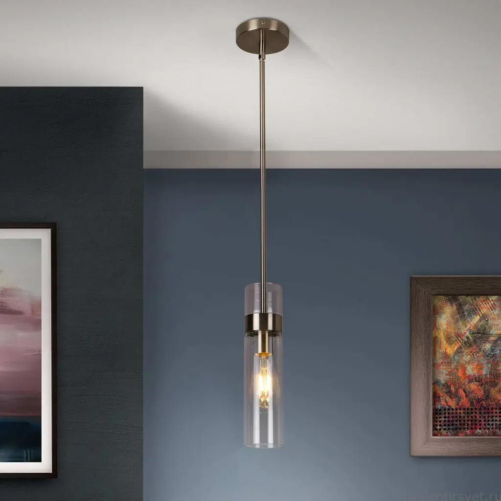 1-Light Single Pendant Light - Brushed Nickel