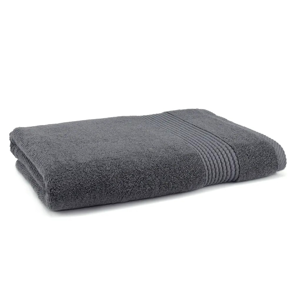 East'n Blue Lara Turkish Cotton Bath Towel (Pack Of 1) - Dark Grey