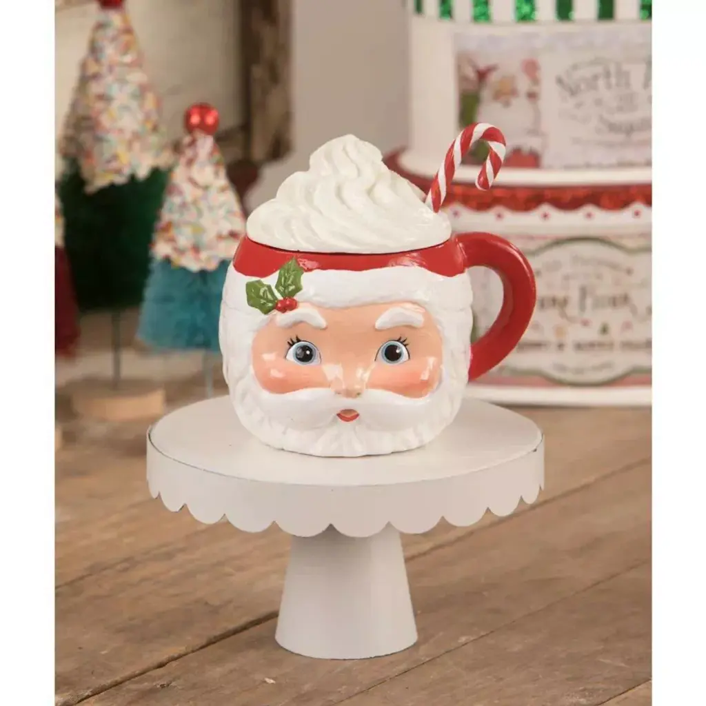 2024 Transpac Retro Santa Claus Christmas Canister