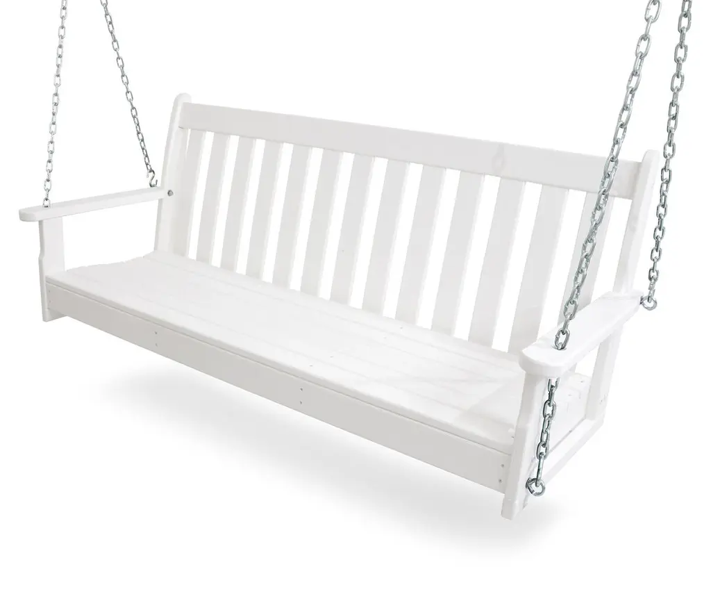 60" Vineyard Swing, White