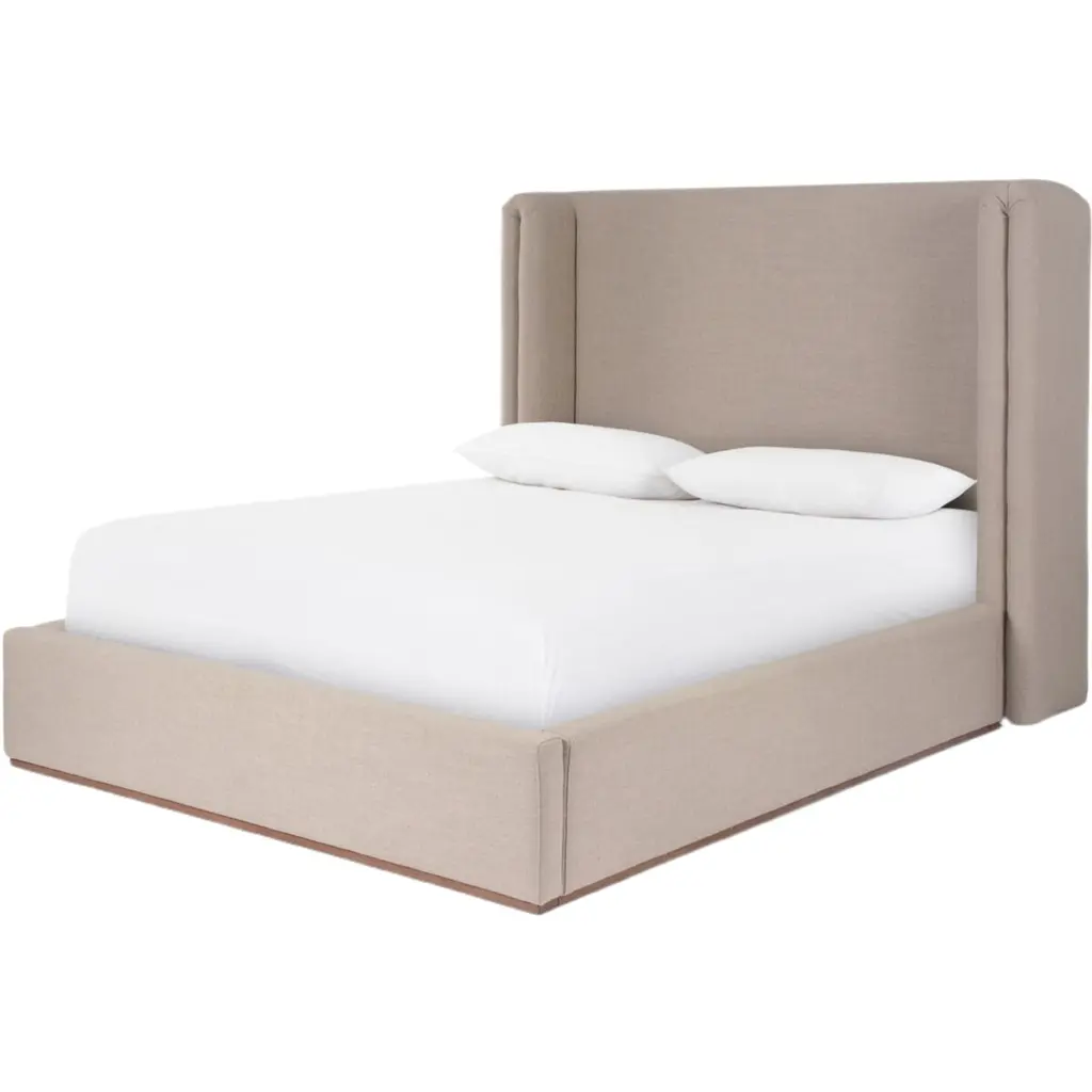 Kendrick Linen Bed, Alcala Taupe