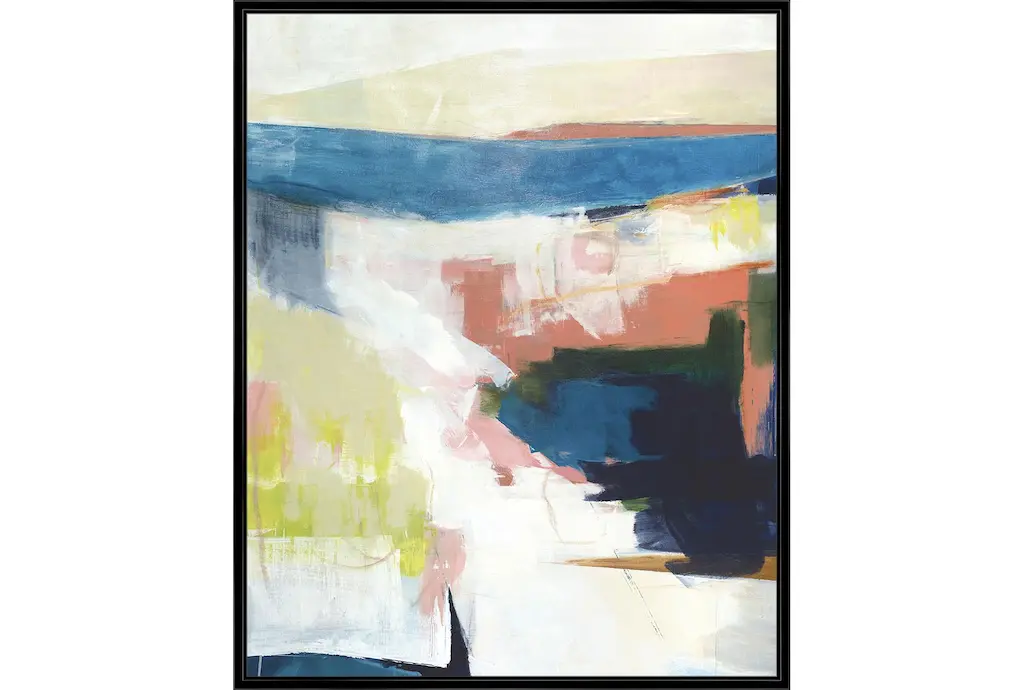 42x52 Abstract Road Less Traveled With Black Frame | Vertical | Made In The Usa | Framed Art | Print