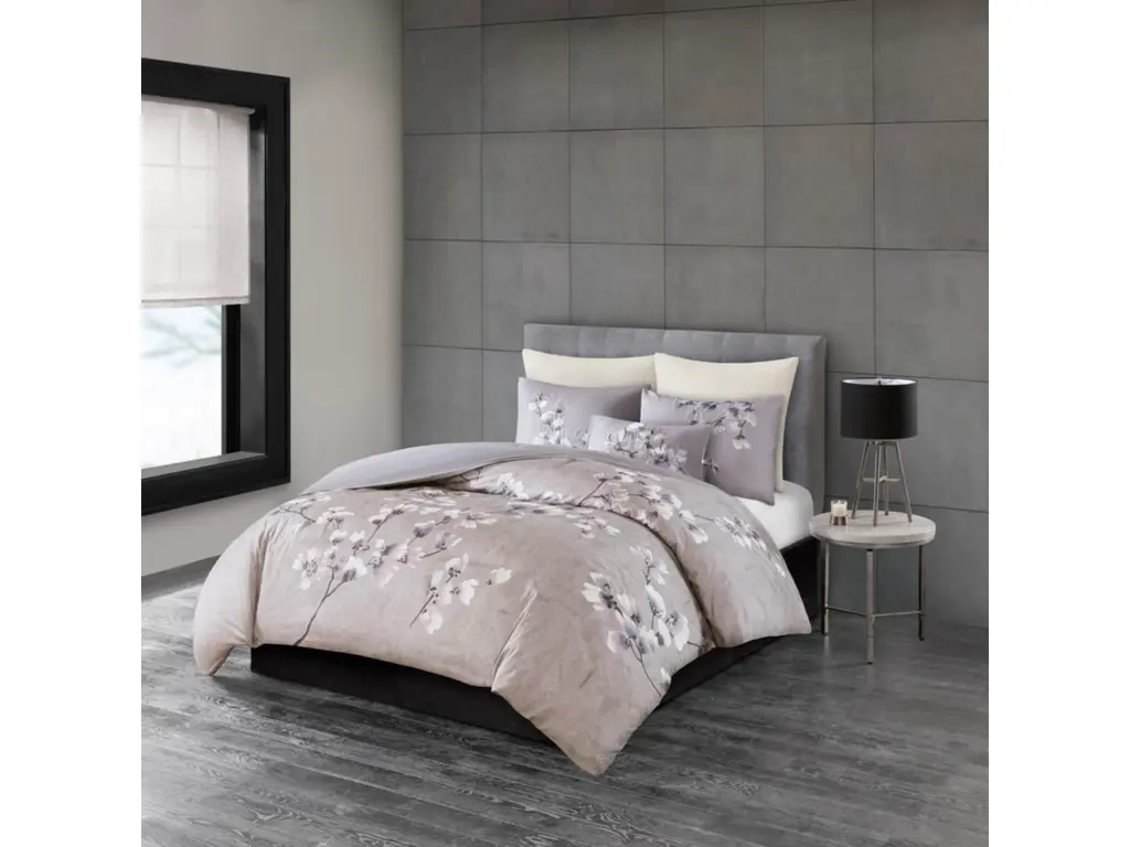 Sakura Blossom Full/queen 3 Piece Sateen Printed Comforter Set