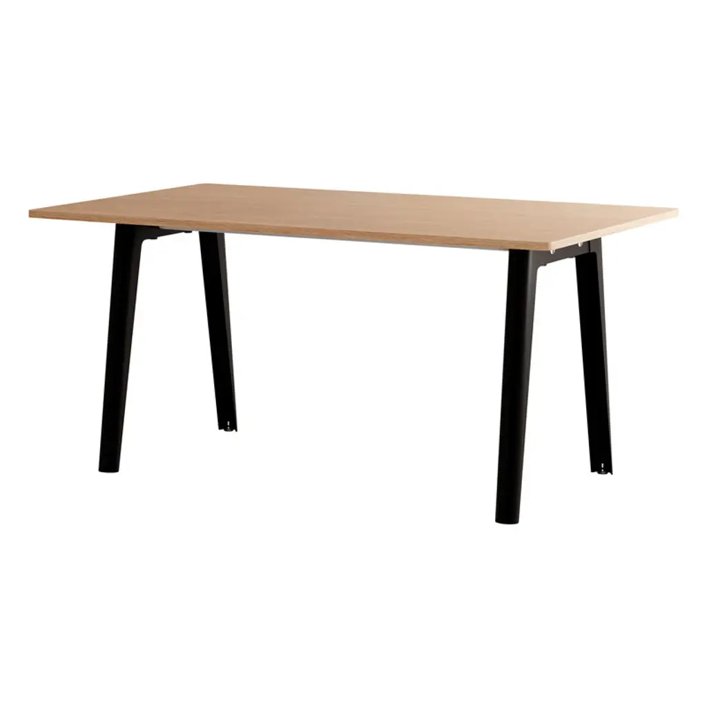 New Modern Table 160 X 95 Cm, Oak - Graphite Black