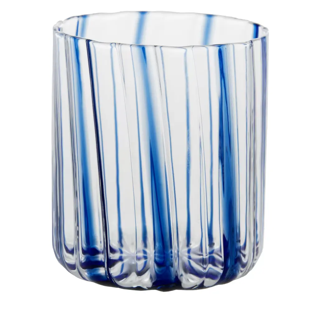 Blue Stripes Glass