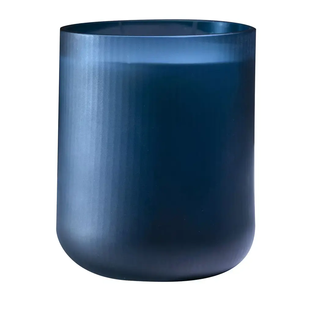 Stilla Cerae Large Deep Blue Candle By Federico Peri