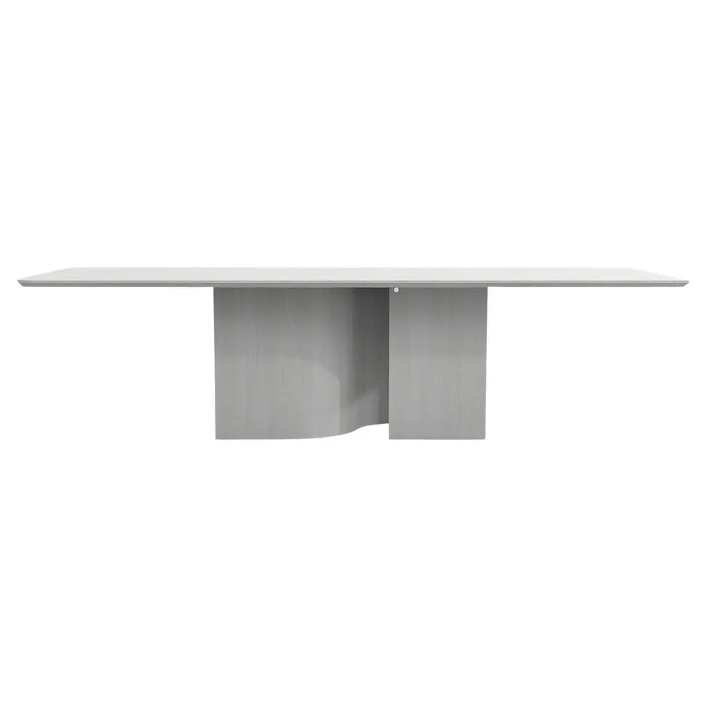 Contemporary Rectangular Table In Whitewashed Ash Wood - Barh Shadow Table