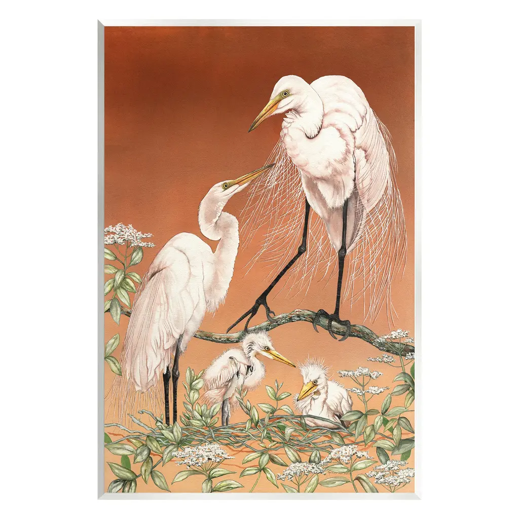 Stupell Traditional Heron Family Wall Plaque Art Design By Christine Reichow - 10 X 15