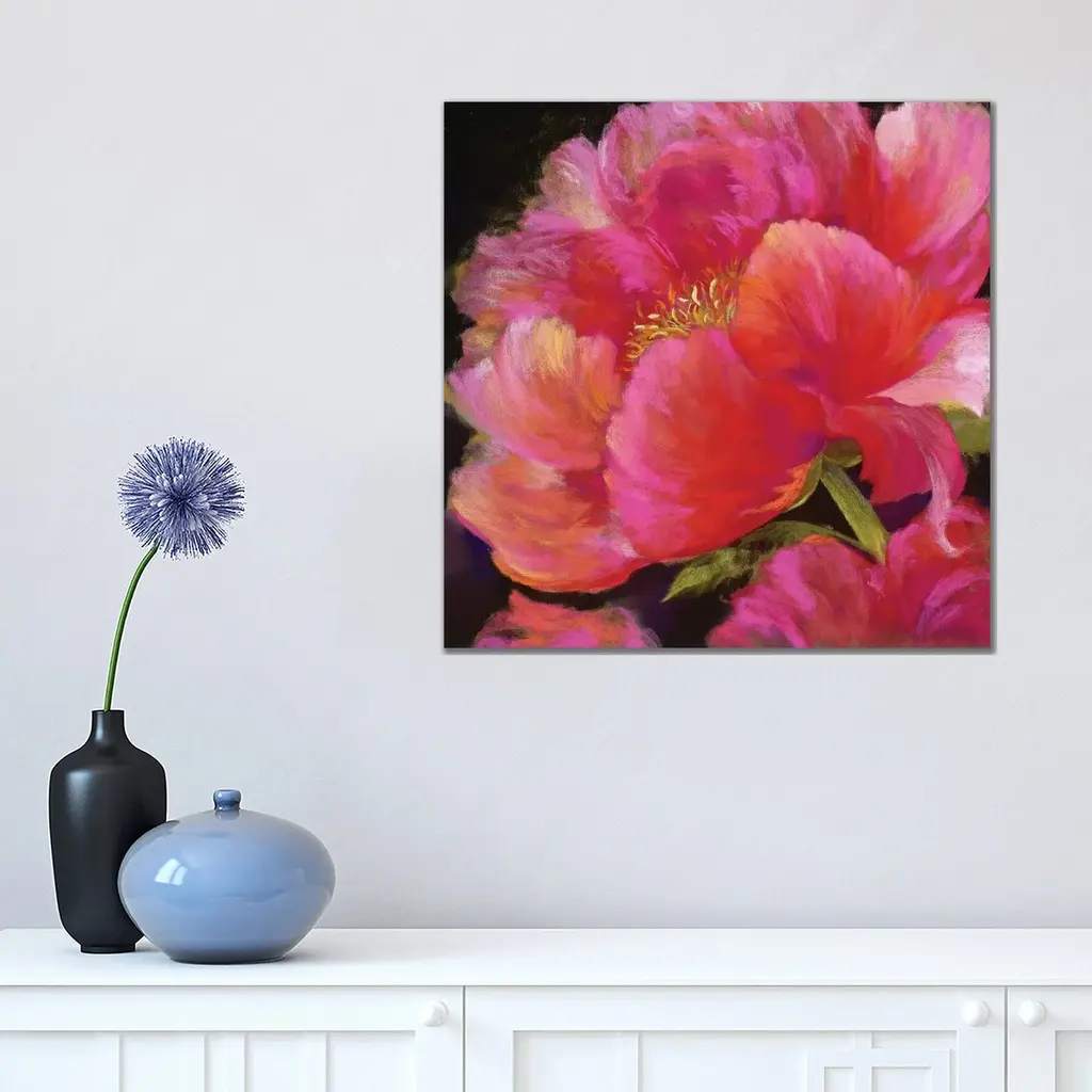 Icanvas "Hot Pink" By Nel Whatmore Canvas Print - 12x12x0.75