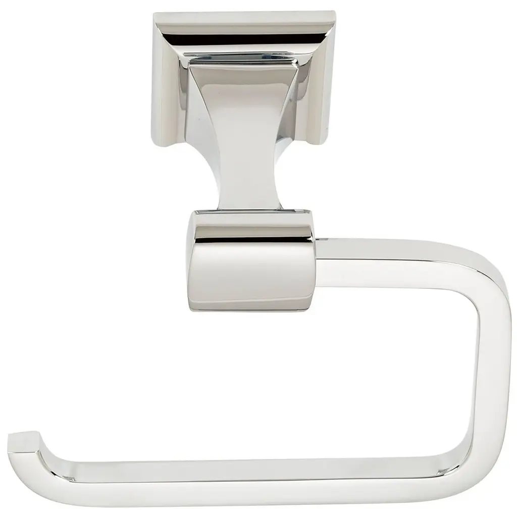 Alno Manhattan Single C Post Slide On Toilet Paper Holder - Polished Nickel