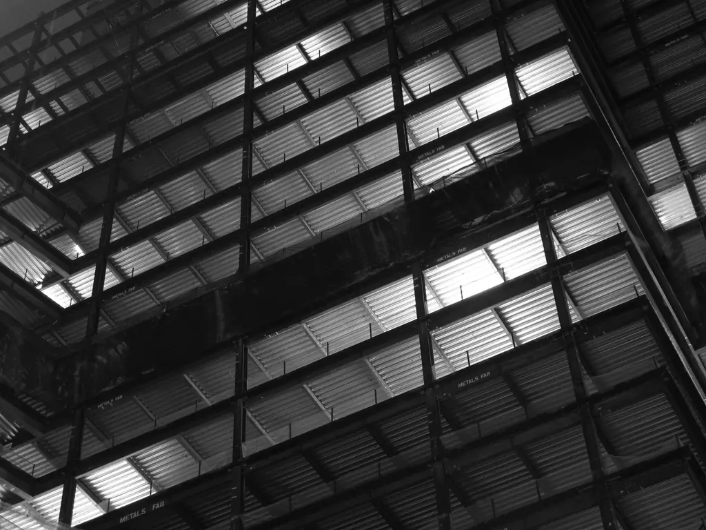 Contemporary Abstract Black & White Architectural Photographic Print