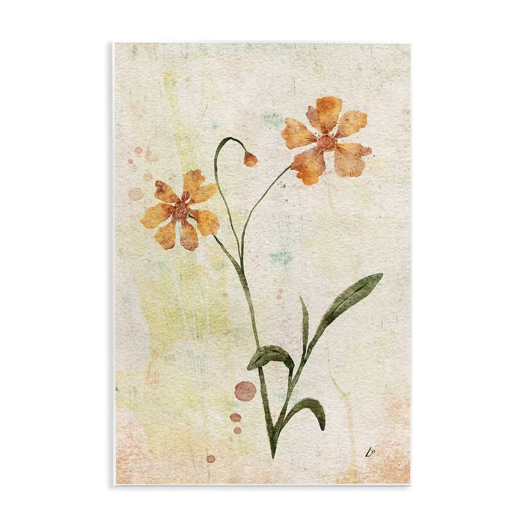 Stupell Ceropsis Flower Sprig Wall Plaque Art Design By Lydia Orange - 13 X 19