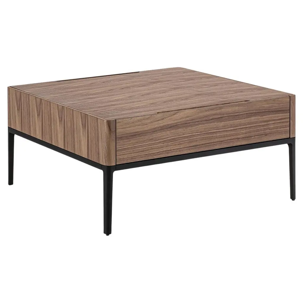 Walnut Case Square Coffee Table