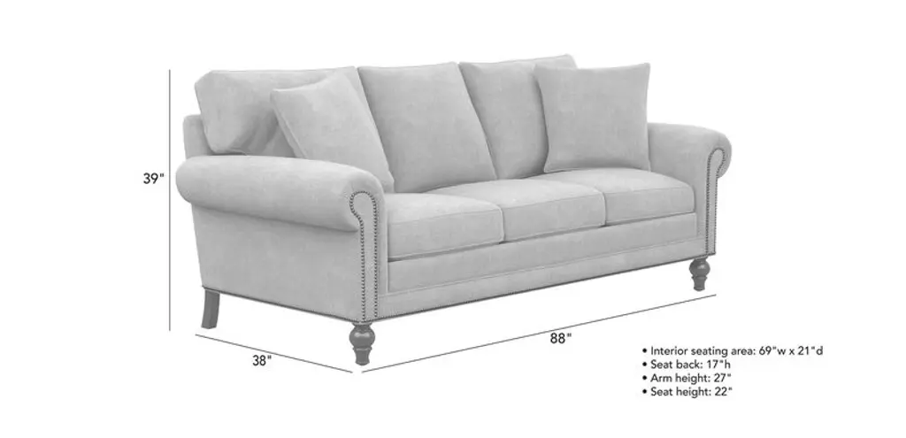 Hastings Three Seat Sofa