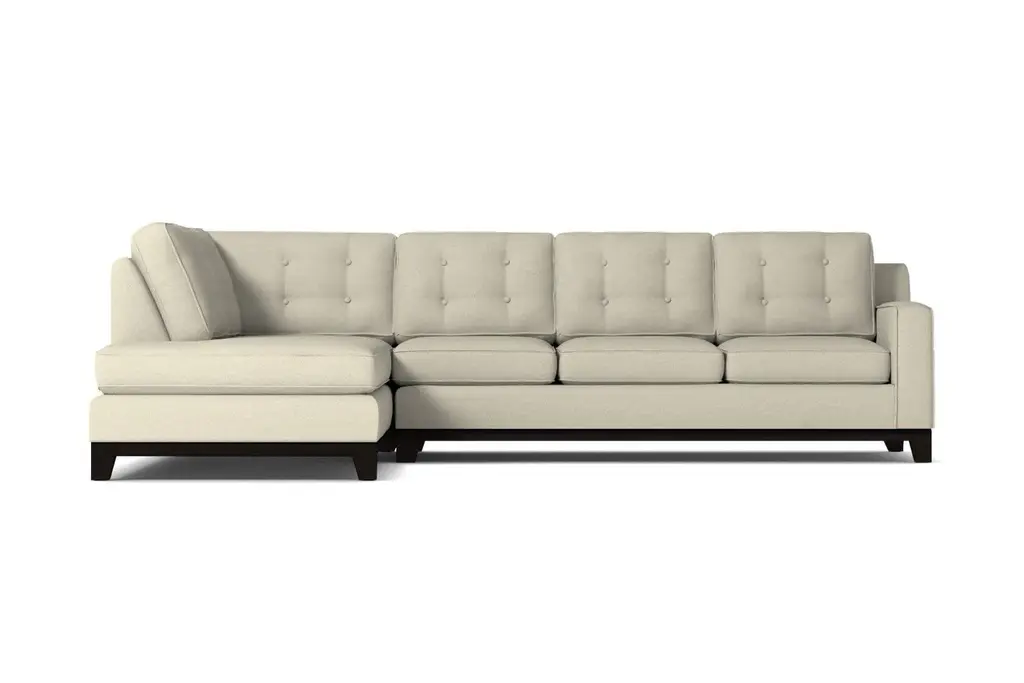 Brentwood 2Pc Sleeper Sectional :: Leg Finish: Espresso / Configuration: Laf - Chaise On The Left / Sleeper Option: Deluxe Innerspring Mattress