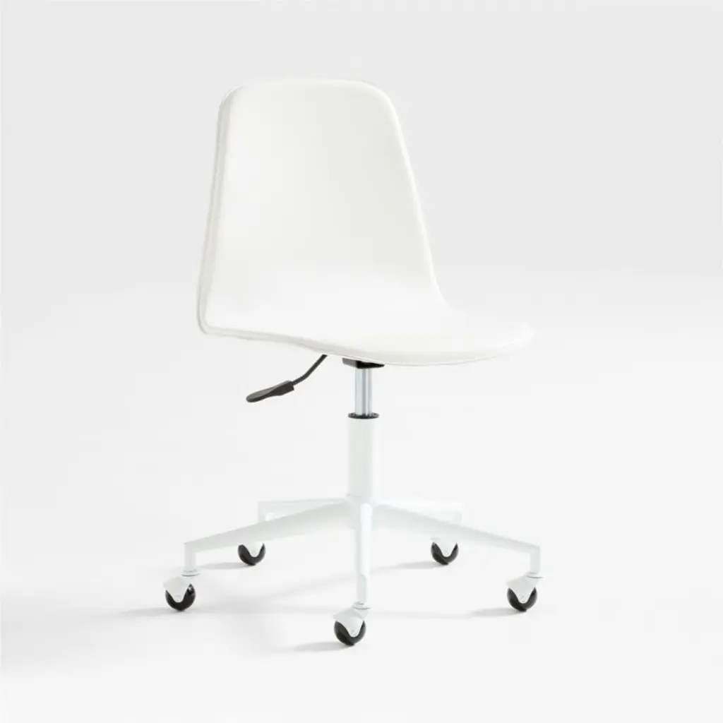 Class Act White Adjustable Kids Desk Chair