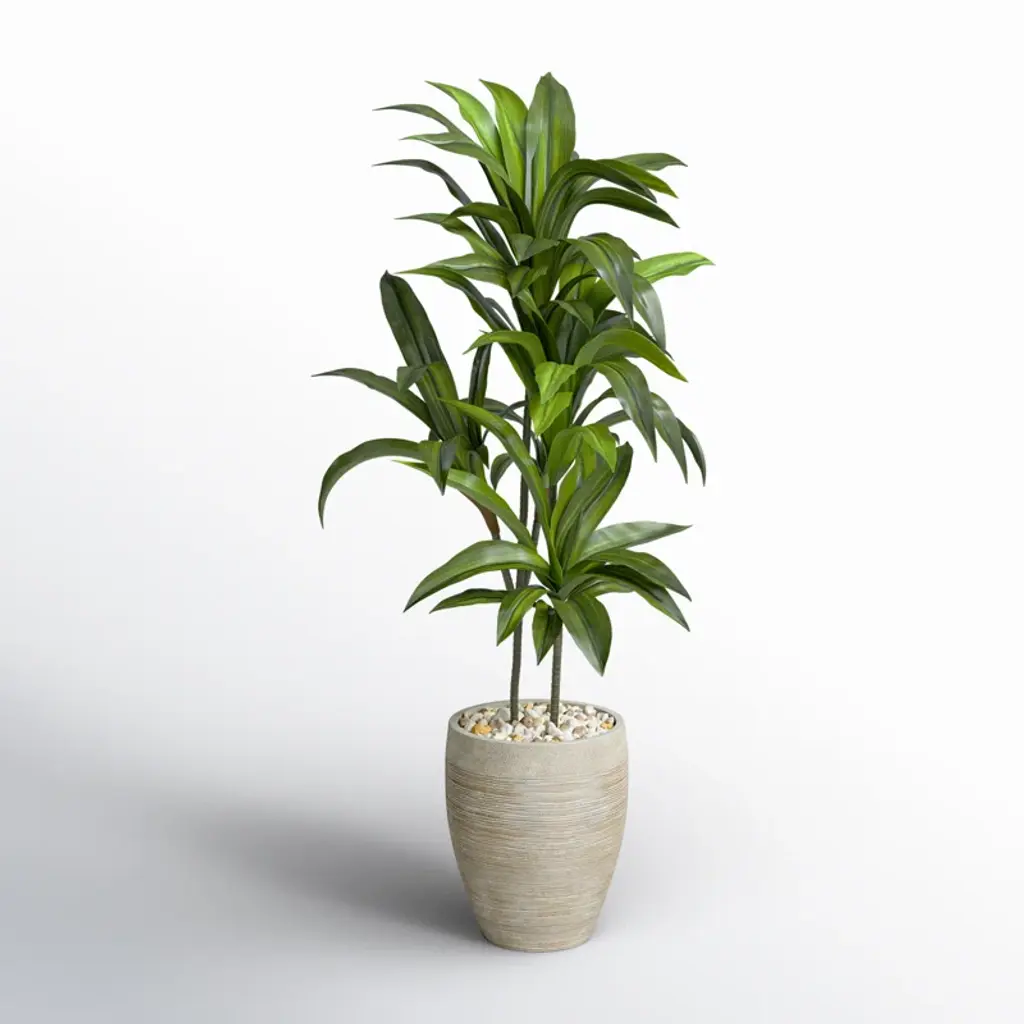 Silvie 48'' Faux Foliage Plant In Ceramic Planter