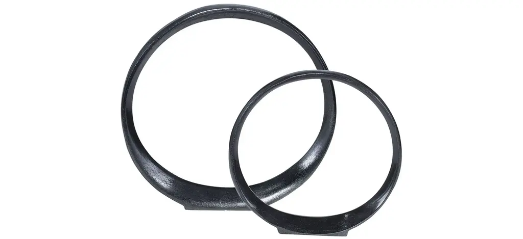 Orbits Ring Sculptures: Set Of 2