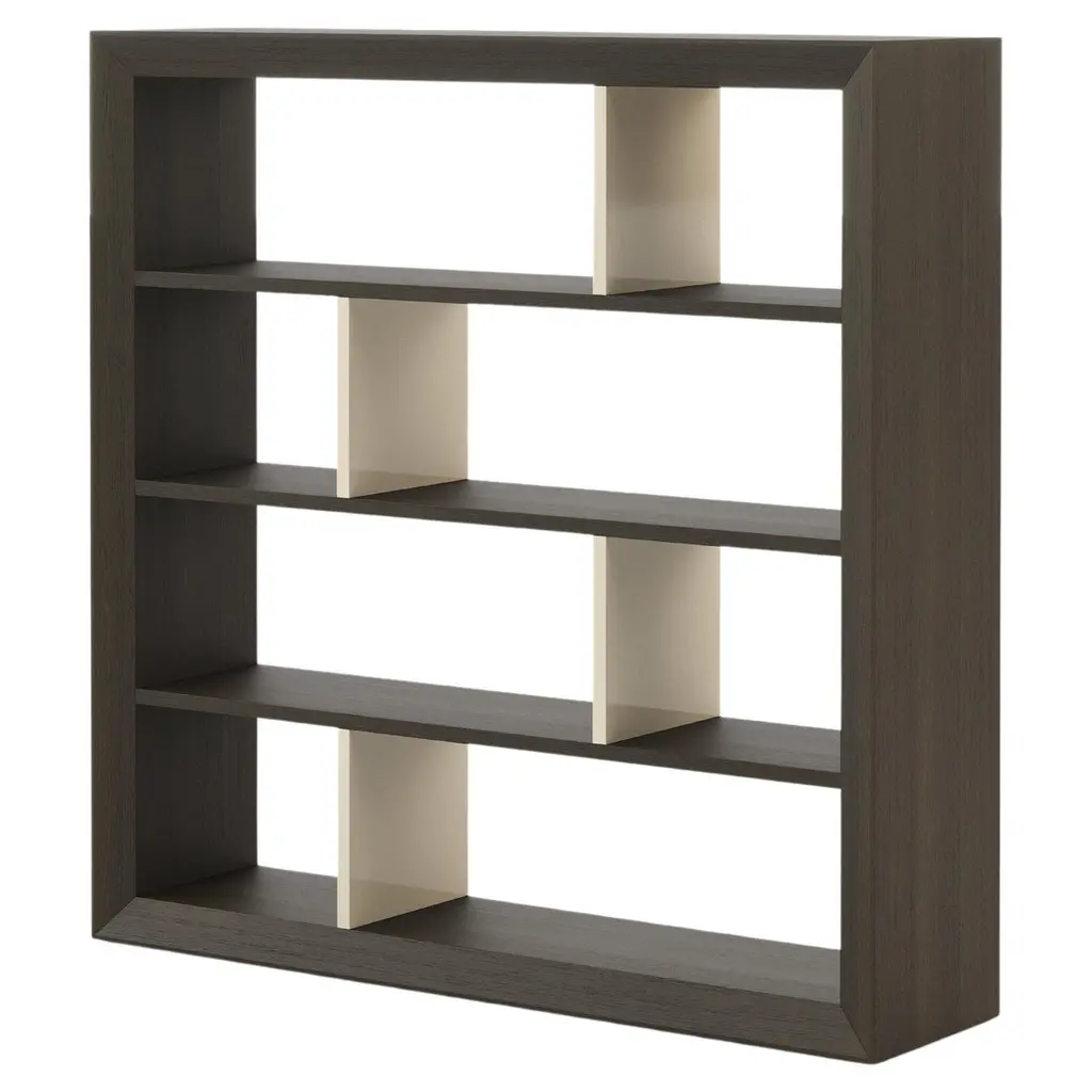 Mid-Century Modern Kensington Bookcase Made With Oak And Lacquer By Stylish Club