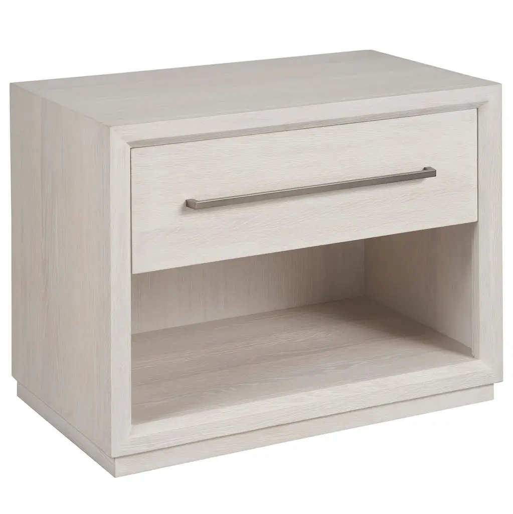 Trixie 1-drawer Nightstand, White Oak