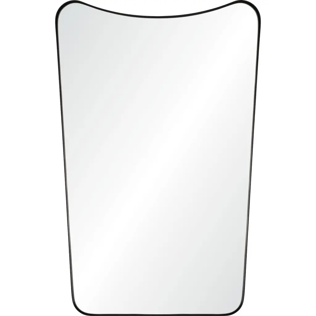 Lirien Reverse Arch Wall Mirror, Matte Black