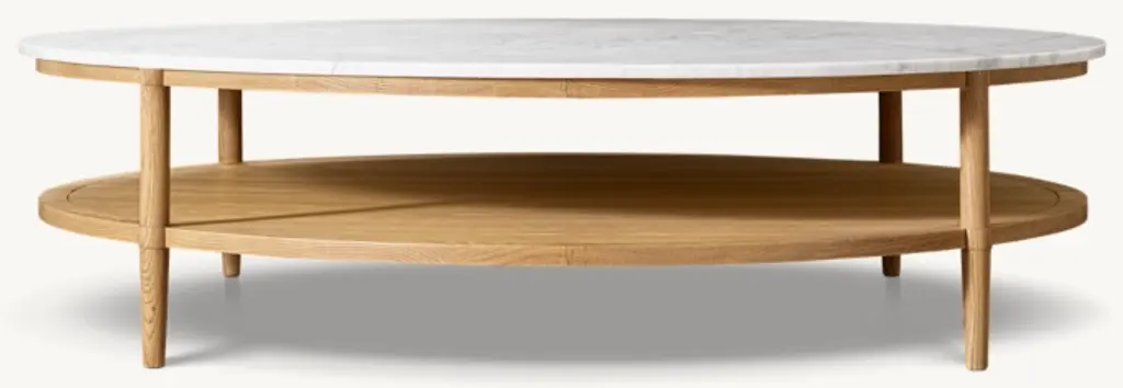 François Marble Round Coffee Table