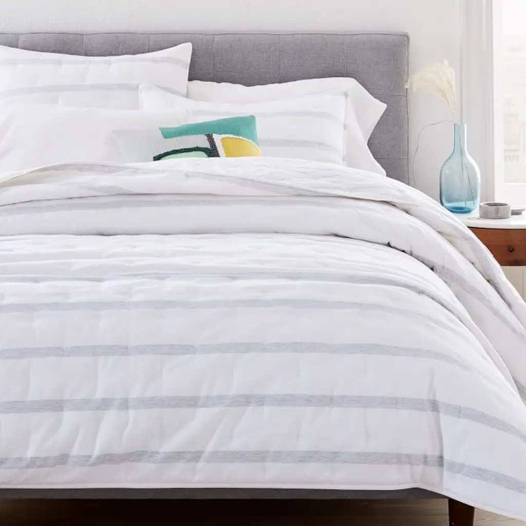 Westelm outlet Oragnic Washed Cotton Percale Duvet Cover&Shams