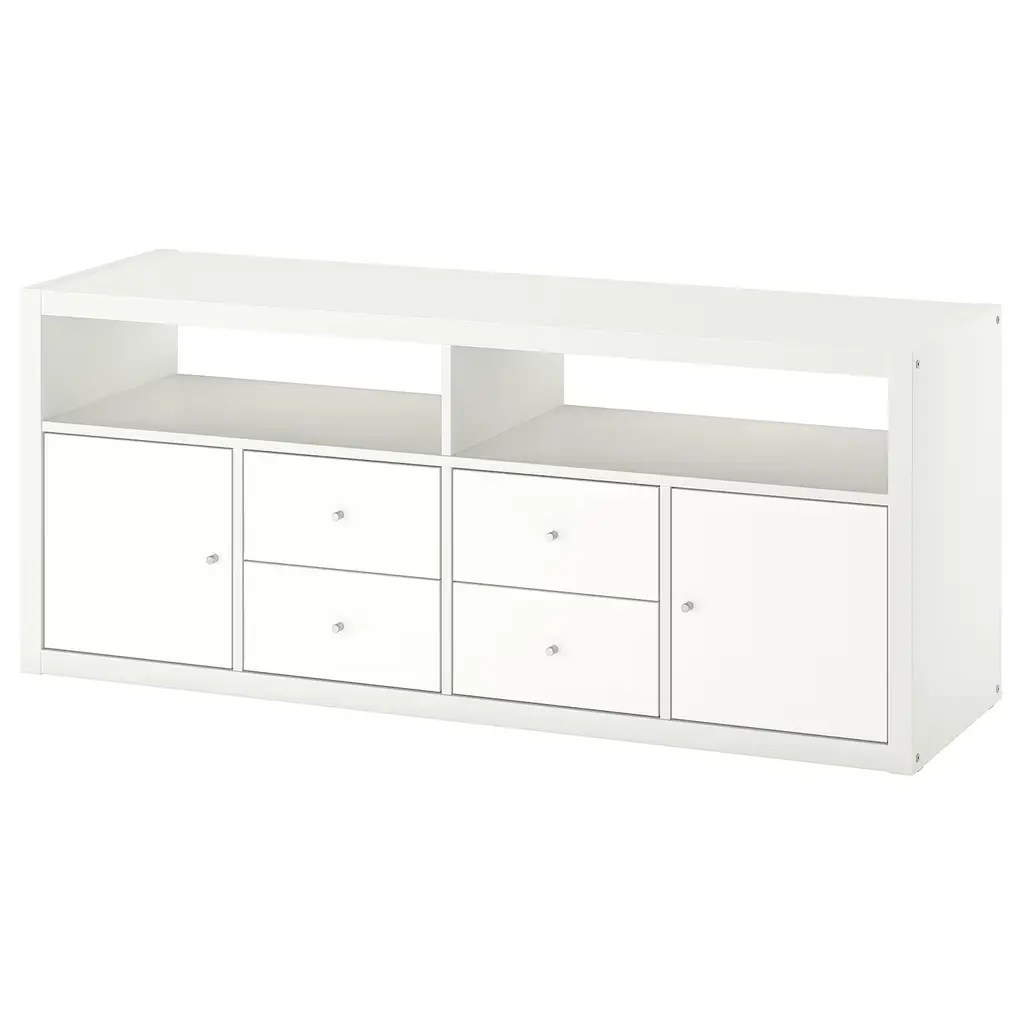 Kallax Tv Storage Combination - White 57 3/4x15 3/8x23 1/2 "