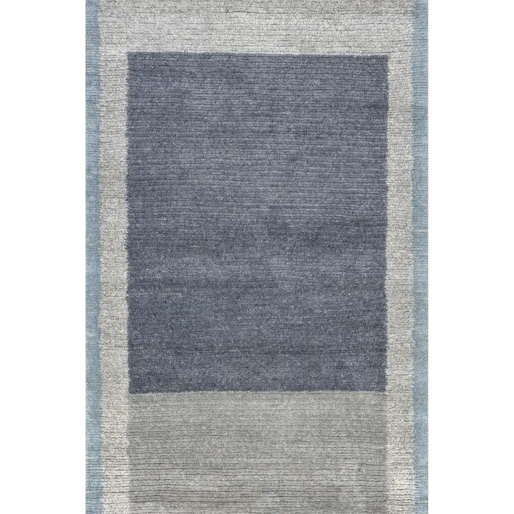 Eugene Colorblocked Wool Area Rug - 4' X 6' - Grey - Rectangle