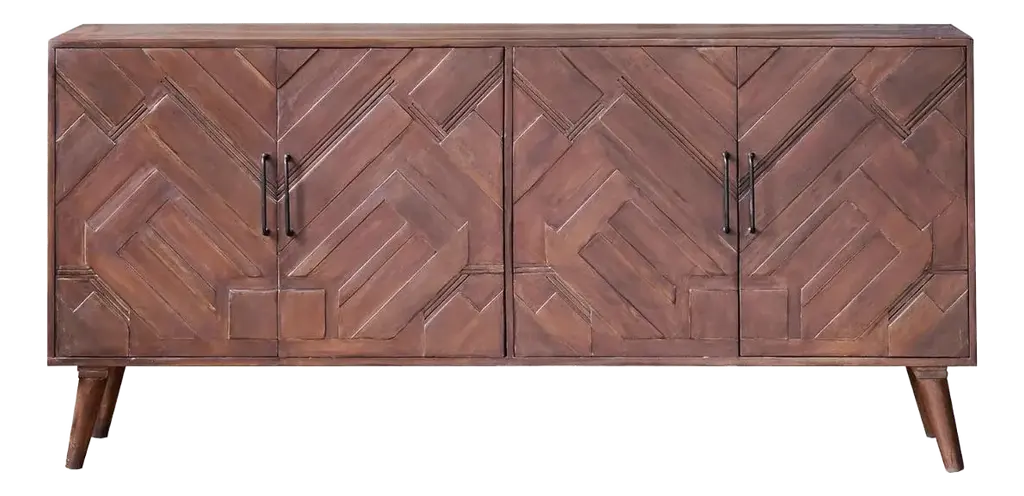 Matthew Izzo Home Board Four Door Buffet Cabinet