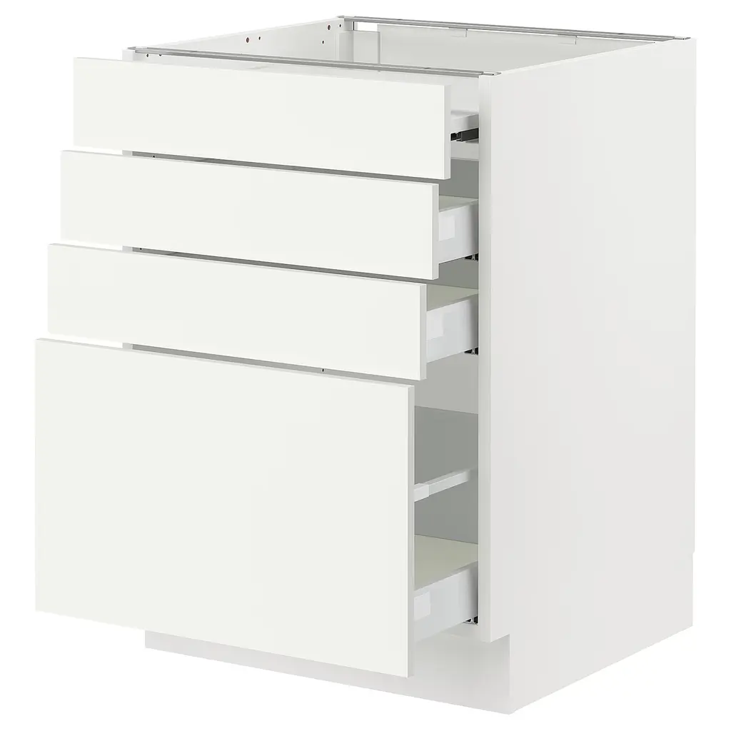 Sektion / Maximera Bc W Pull-Out Work Surface/3drw - White/vallstena White 24x24x30 "