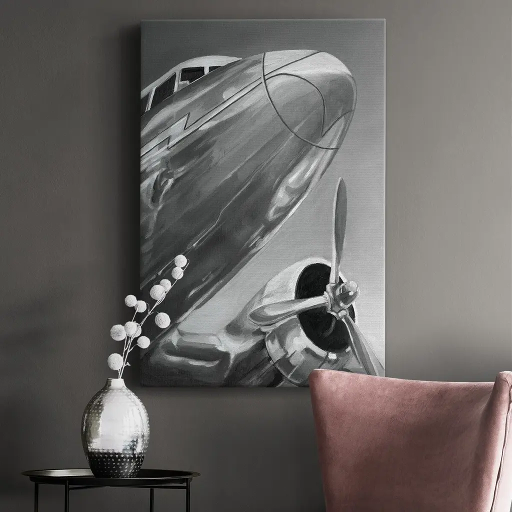 Aviation Icon I Premium Gallery Wrapped Canvas - Ready To Hang - 12x18