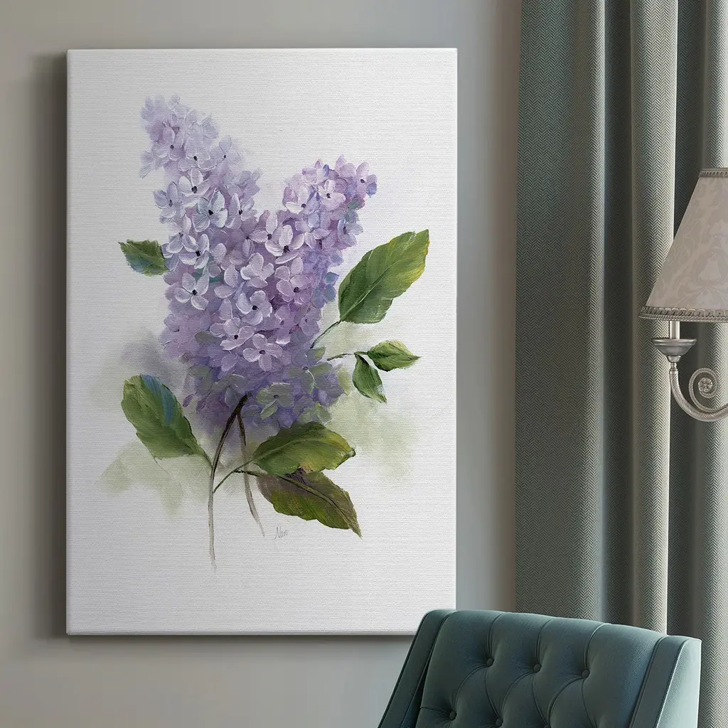 Lilac Romance Ii Premium Gallery Wrapped Canvas - Ready To Hang - 12x18