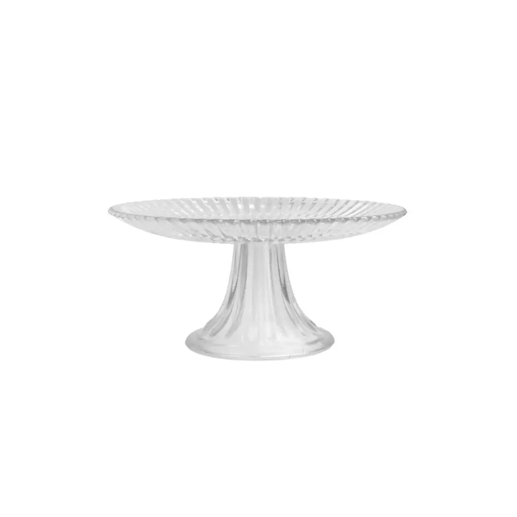 Fortessa Archie Glass, 8.25 Inch Mini Cake And Cupcake Stand, Clear