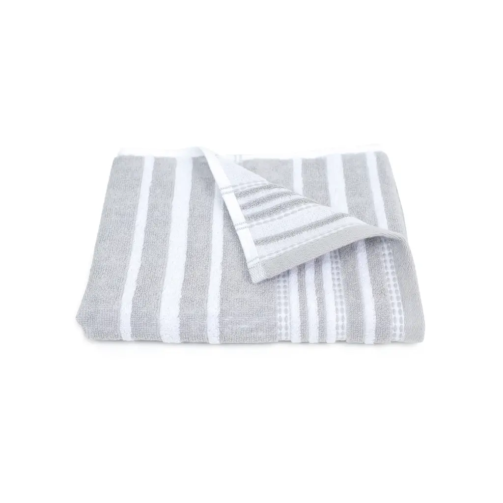 Martex Restore Batten Stripe Bath Towel - Hand - Gray