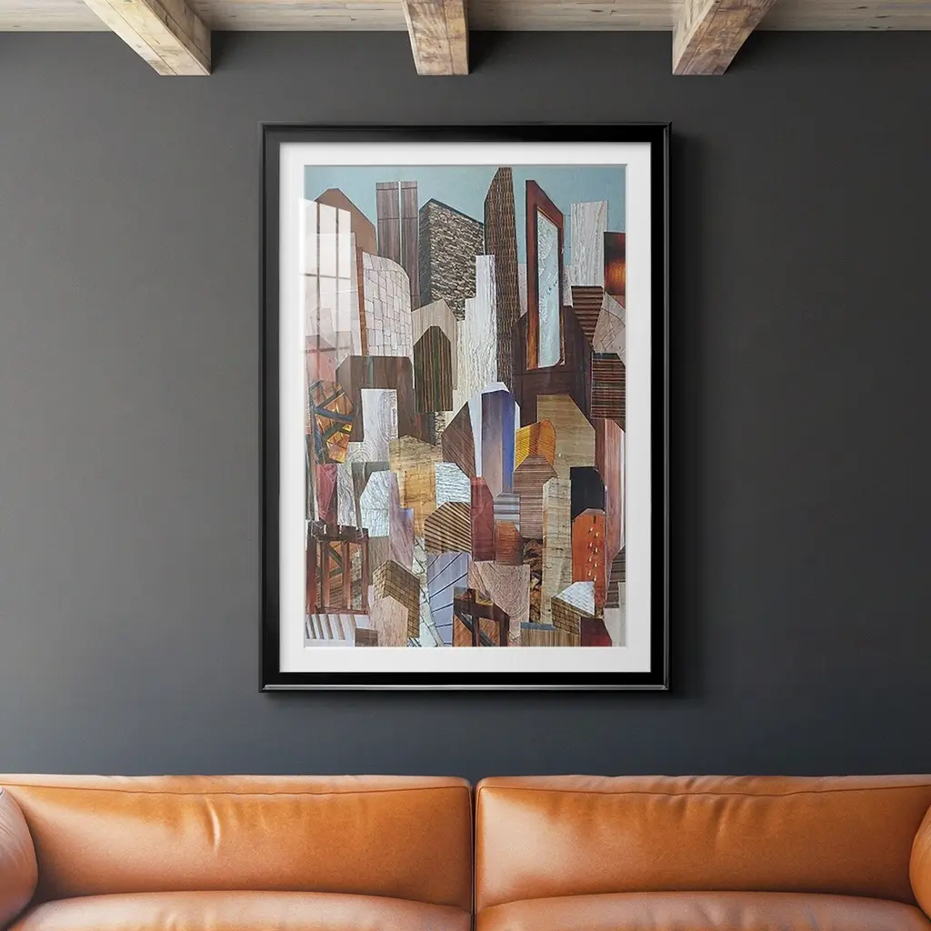 Metropolis Premium Framed Print - Ready To Hang - 22.5x30.5 - Silver