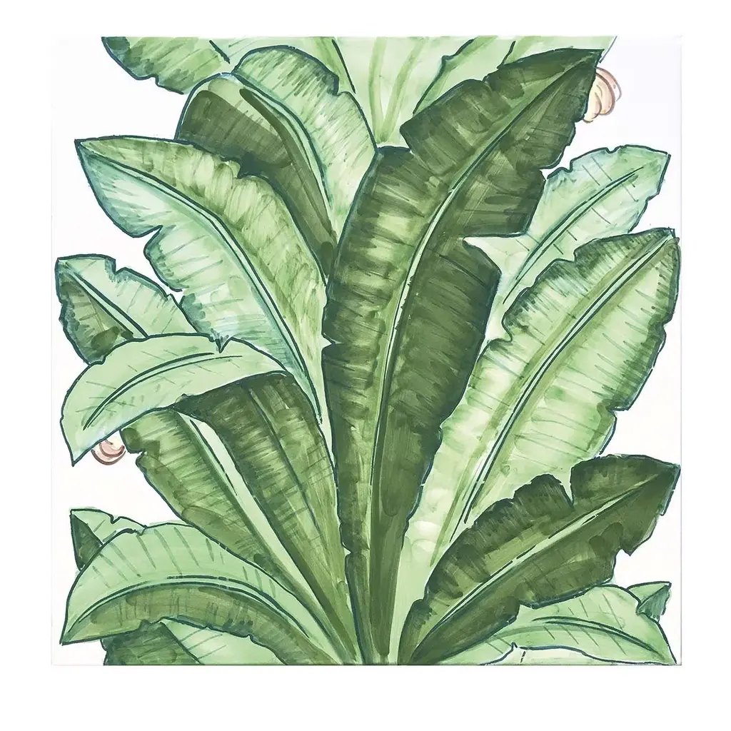 Set Of 4 Tiles Verde Verticale Jungle