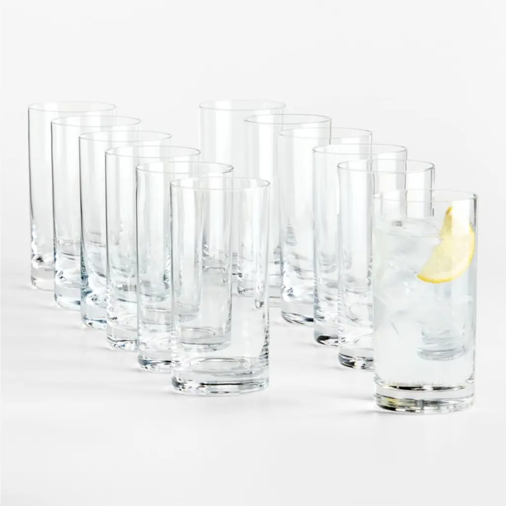 Aspen 18-Oz. Highball Glasses, Set Of 12