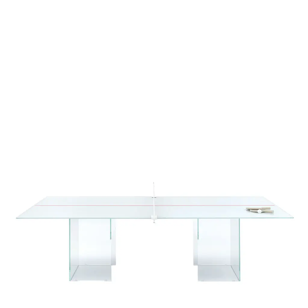 Crystal White Ping Pong Table