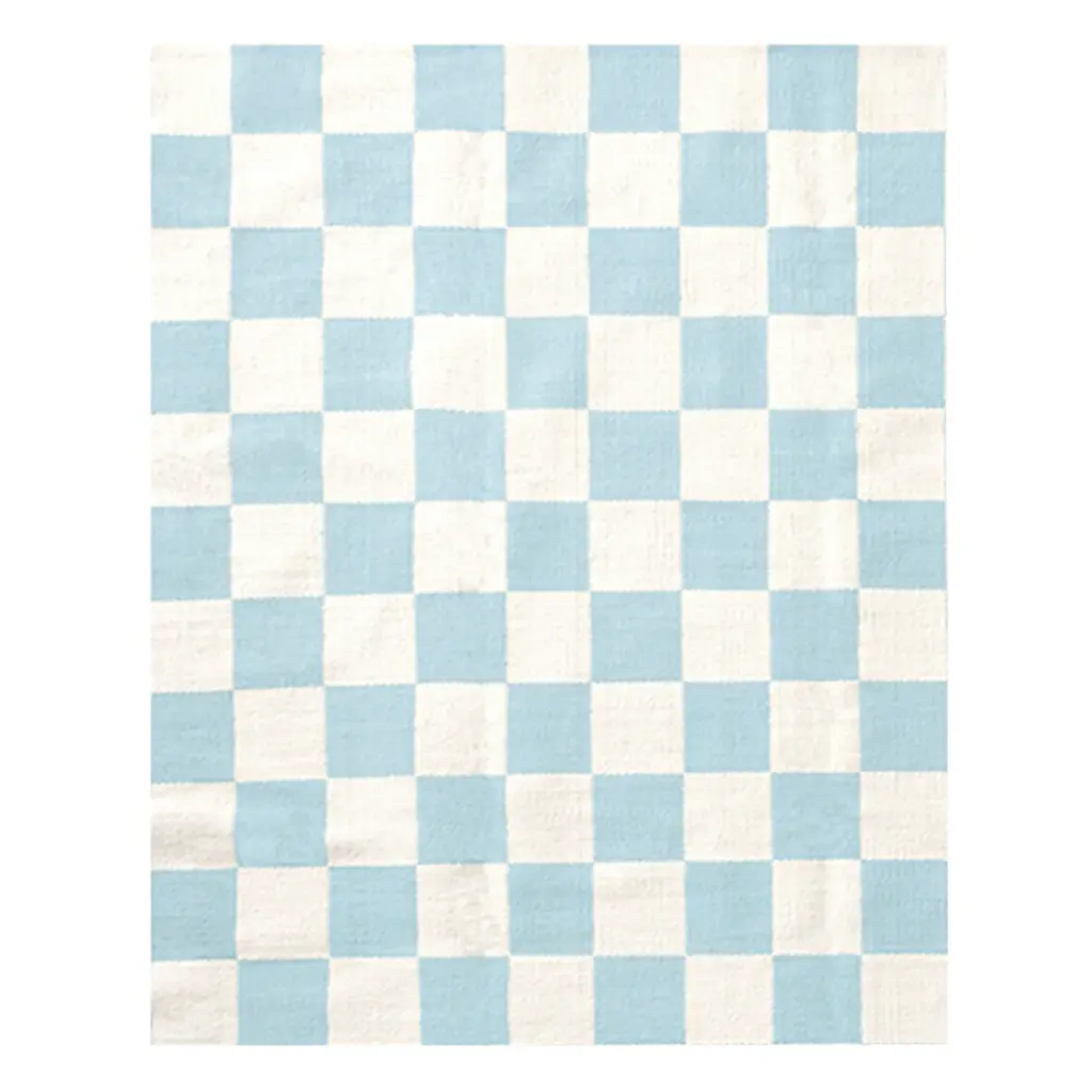 Checkerboard Large Scale Flatweave Rug