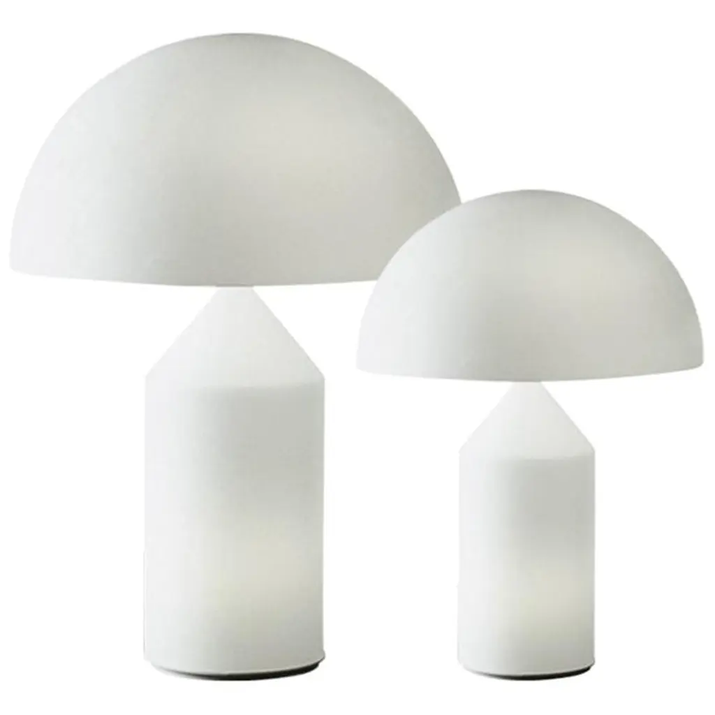Set Of 'Atollo' Glass Table Lamp Designed By Vico Magistretti For Oluce