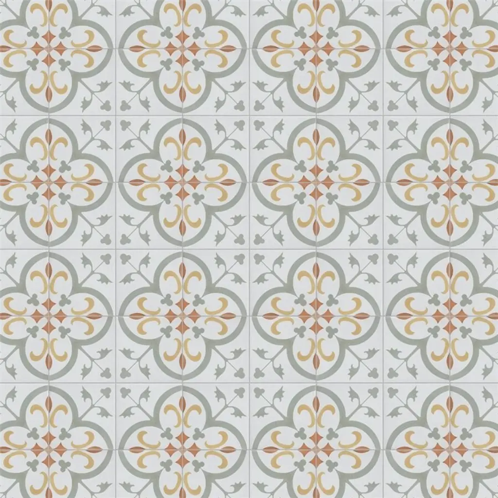 Merola Tile Revival Mini Memory 3-7/8" X 3-7/8" Ceramic Floor And Wall Tile - Case (81 Tiles)